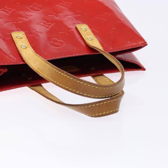 LOUIS VUITTON Monogram Vernis Reade PM Hand Bag Red Rouge M91088 - Picture 7 of 12